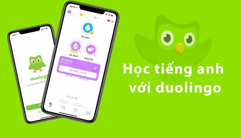 Ứng dụng học ngoại ngữ với Duolingo