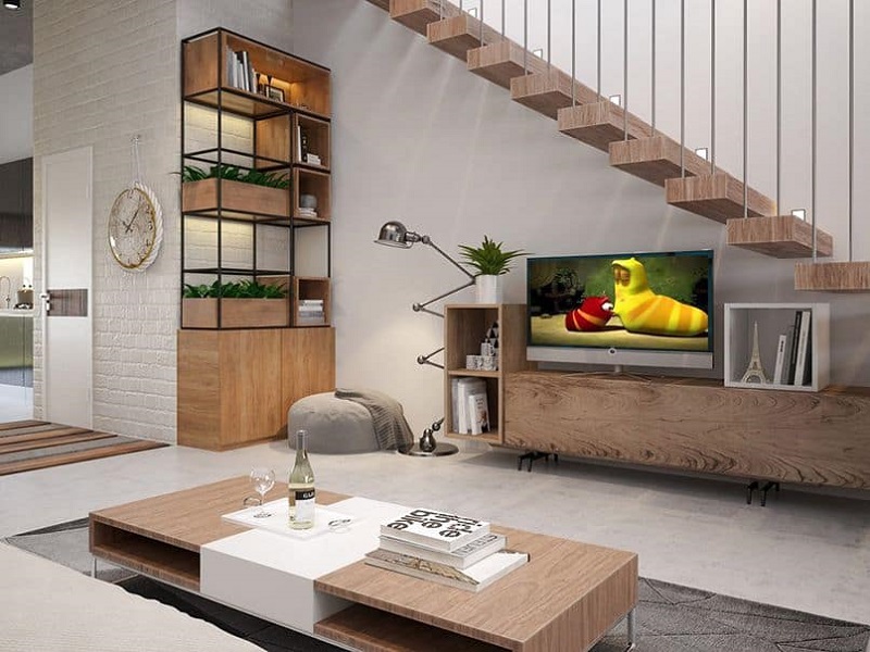 Kệ đặt tivi bằng gỗ