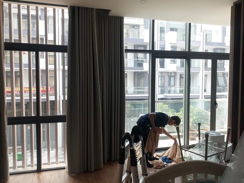 Căn góc chung cư khá khó thiết kế và bố trí nội thất