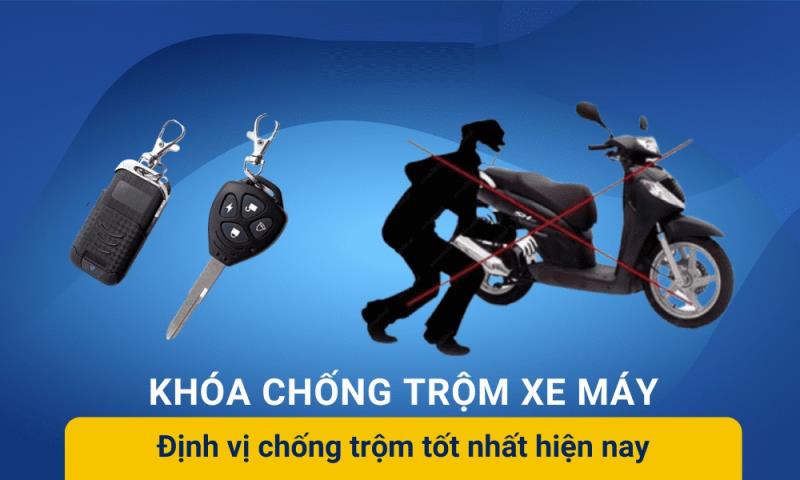 Trang bị định vị hoặc khóa chống trộm cho xe máy