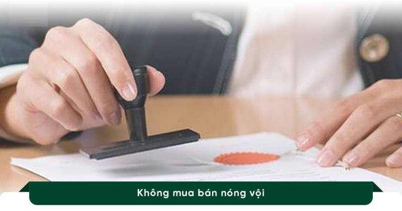 Tránh mua nhanh bán vội