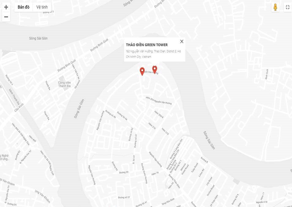 Xác định vị trí chung cư