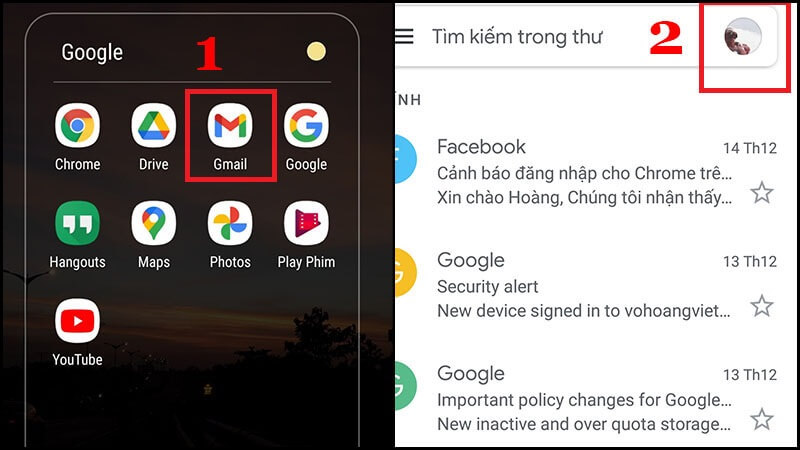 Xóa ảnh trên samsung