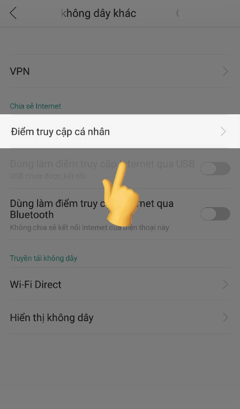 Điểm truy cập cá nhân