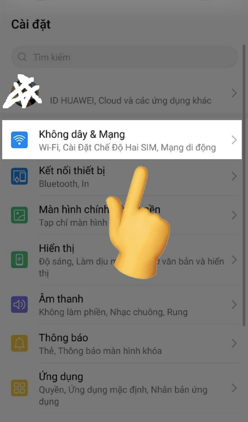 “Không dây & mạng”