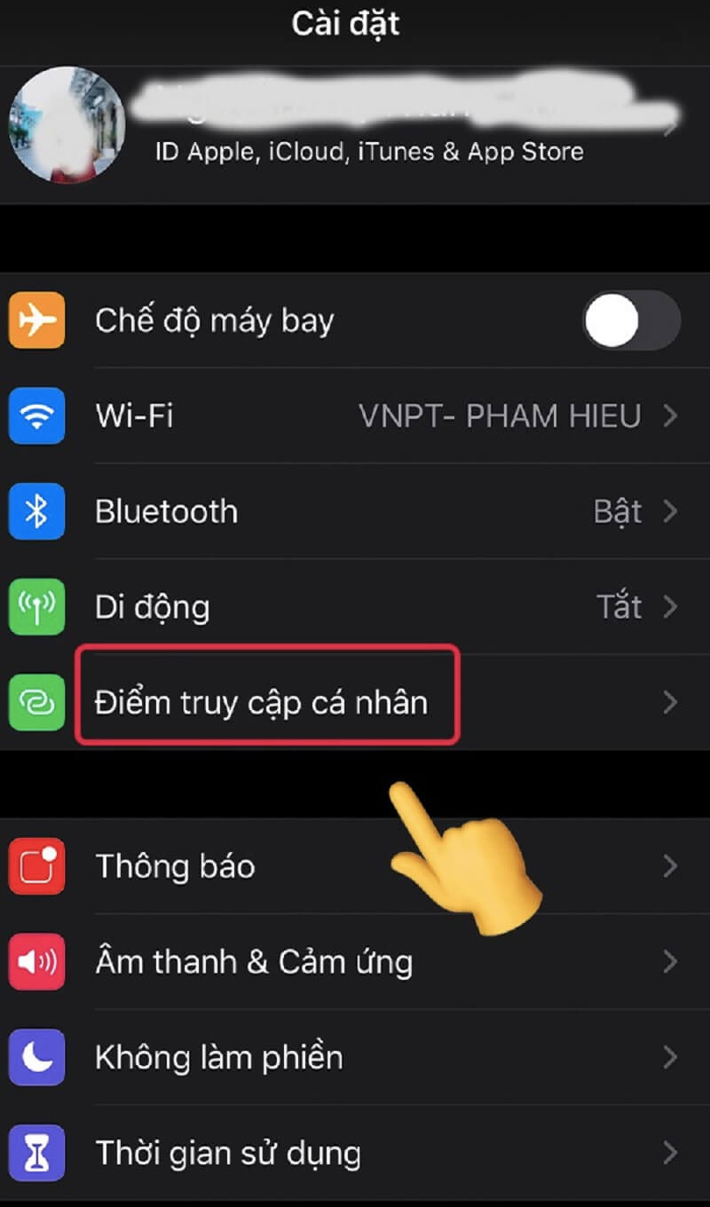 “Điểm truy cập cá nhân”