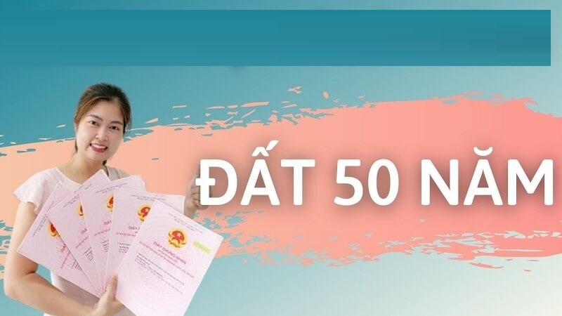 Đất 50 năm có thể làm được sổ đỏ