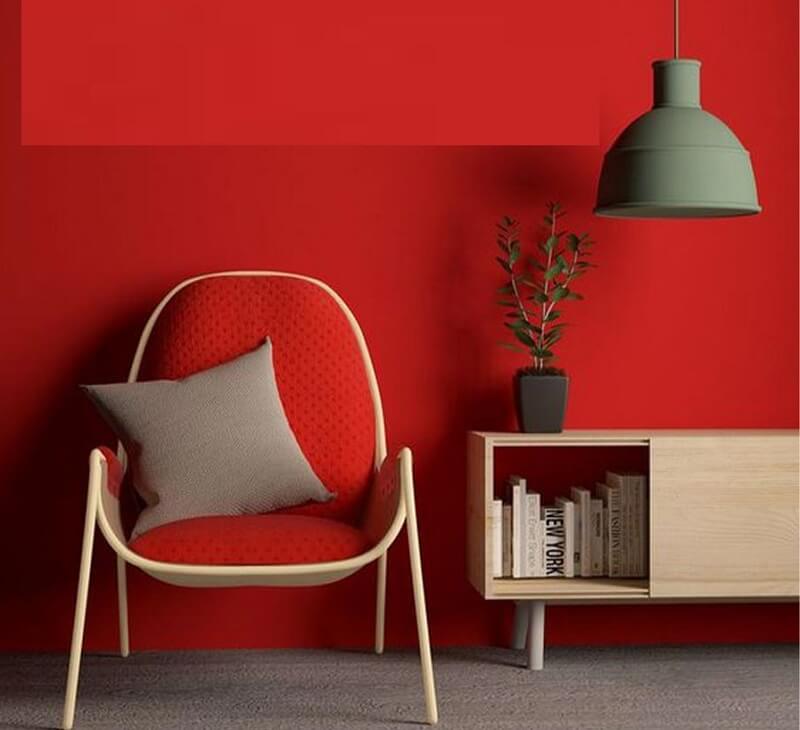 Màu đỏ tuy hợp mệnh Thổ nhưng không hợp để sơn ngoại thất