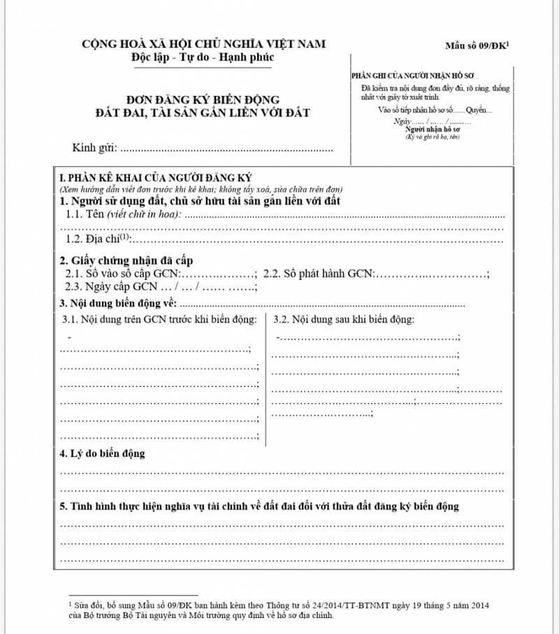 Mẫu đơn xin gia hạn quyền sử dụng đất đúng chuẩn