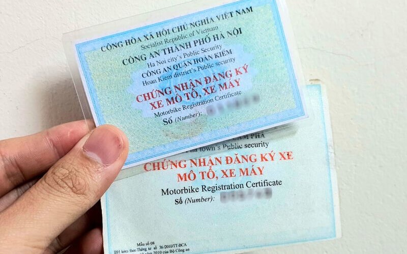 Lệ phí làm giấy đăng ký xe máy