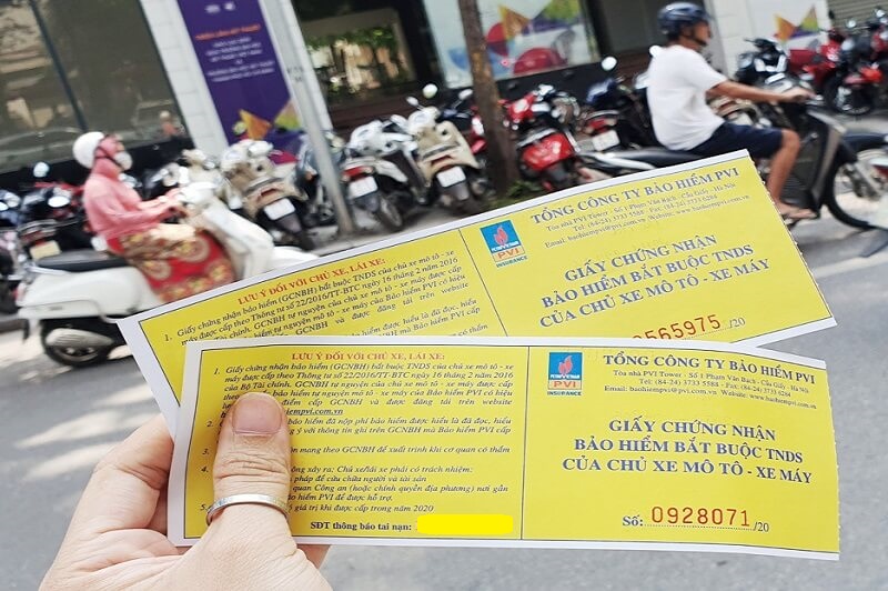 Các mức giá khi mua bảo hiểm xe máy