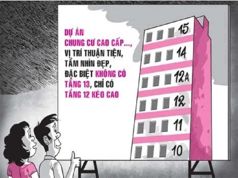 Có nên mua chung cư tầng 13 hay không