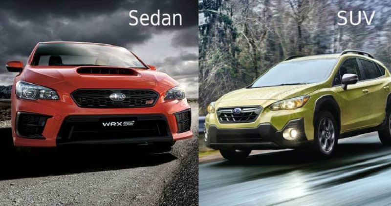 So sánh nội thất của Suv và Sedan