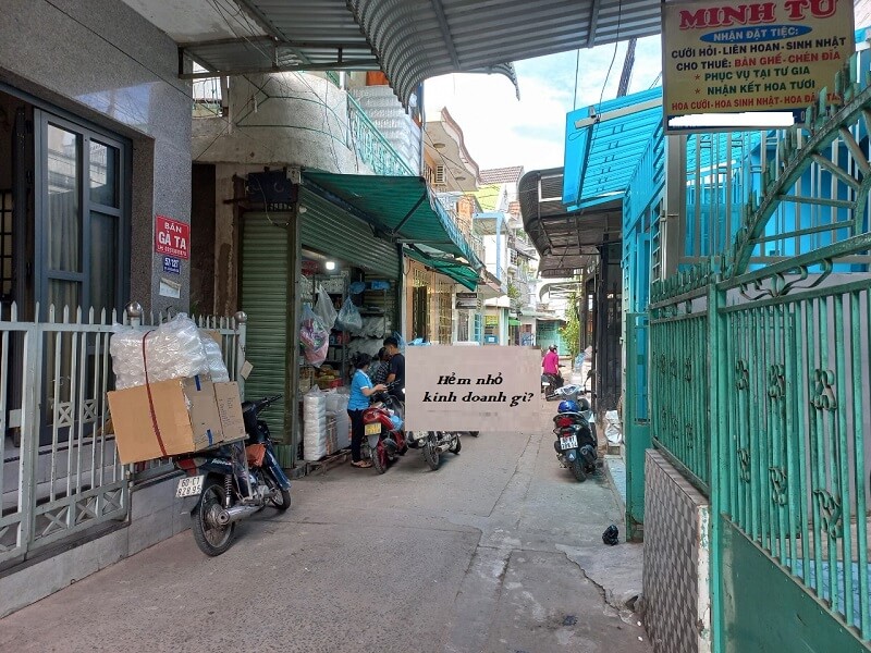 Kinh doanh với nhà trong hẻm