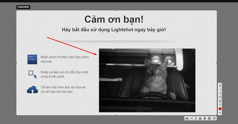 Chụp màn hình laptop Dell bằng phần mềm Lightshot