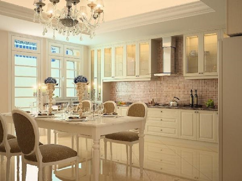 Phòng bếp phong cách tối giản