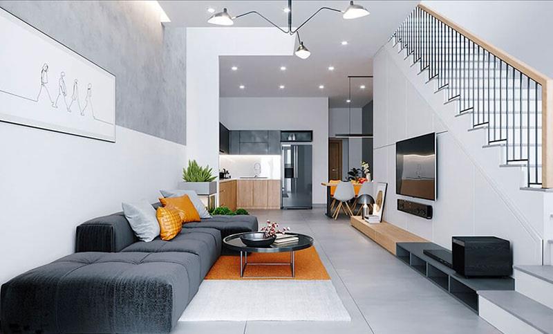 Đặt phòng khách ở vị trí hợp lý trong ngôi nhà