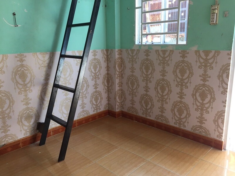 Sàn và tường là hai vị trí cần lưu ý khi cải tạo phòng trọ cũ