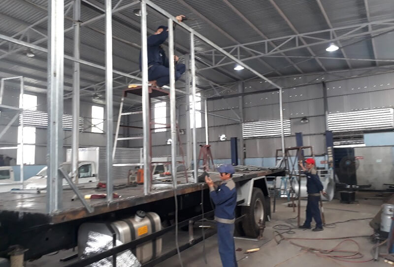 Xe tải đang được thiết kế theo đúng bộ hồ sơ