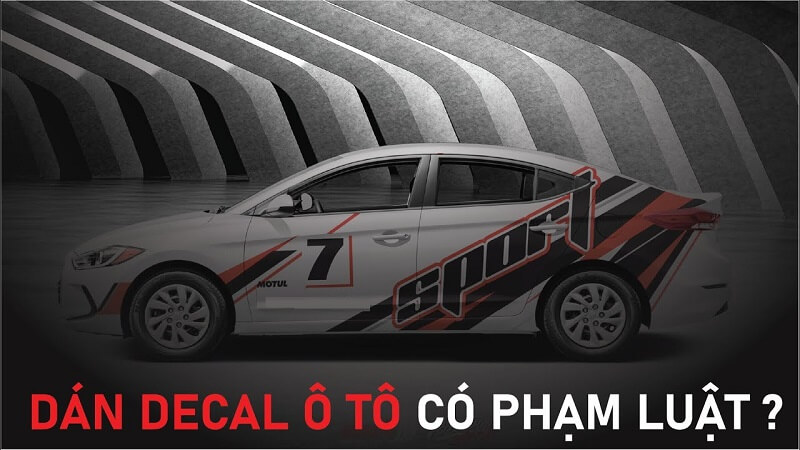 Dán decal có phạm luật
