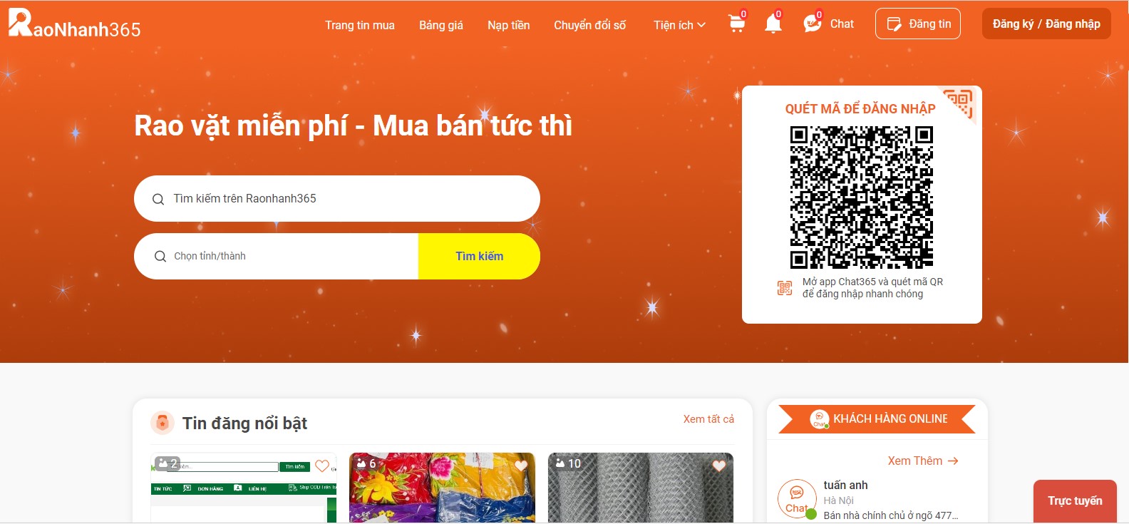 Hướng dẫn tổng quan raonhanh365