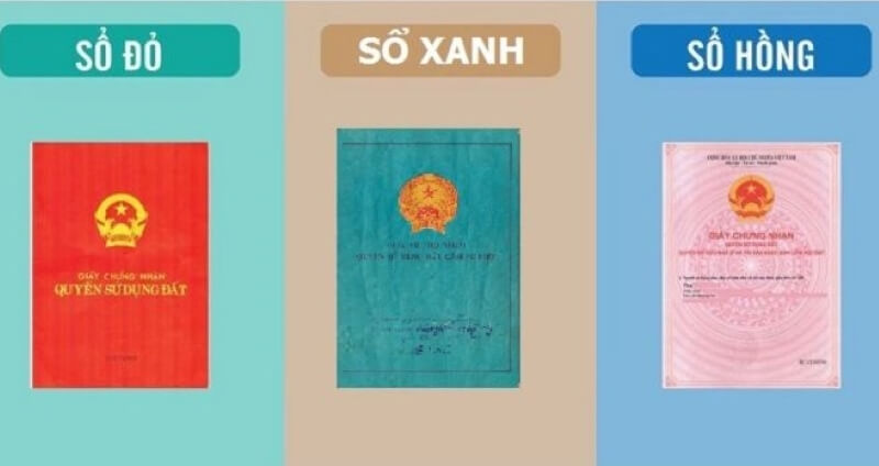 So sánh giữa sổ xanh, sổ đỏ, sổ hồng