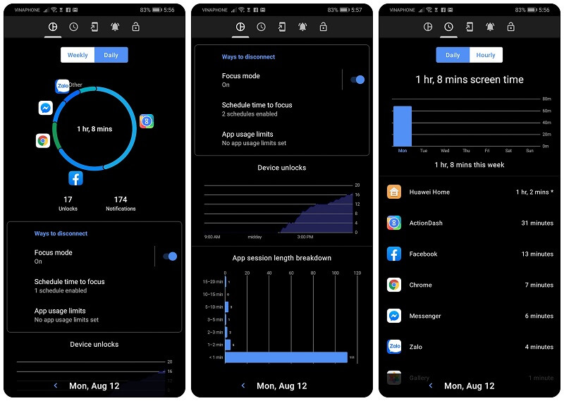 Kiểm soát tần suất sử dụng từng ứng dụng trên điện thoại