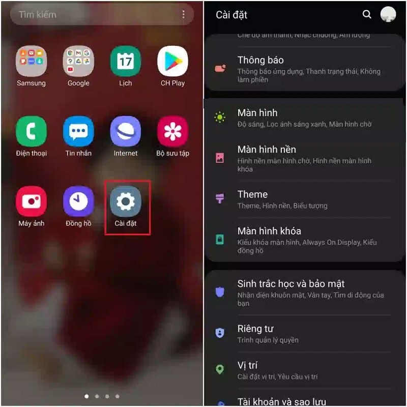 Sử dụng phương thức cài đặt của nhà phát triển