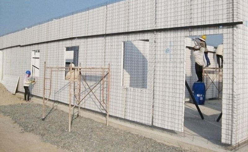 Xây nhà bằng tấm 3D panel giúp giảm thời gian và chi phí nhân công