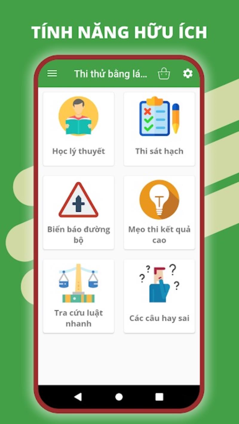 App học bằng lái xe máy Thi thử bằng lái xe máy A1