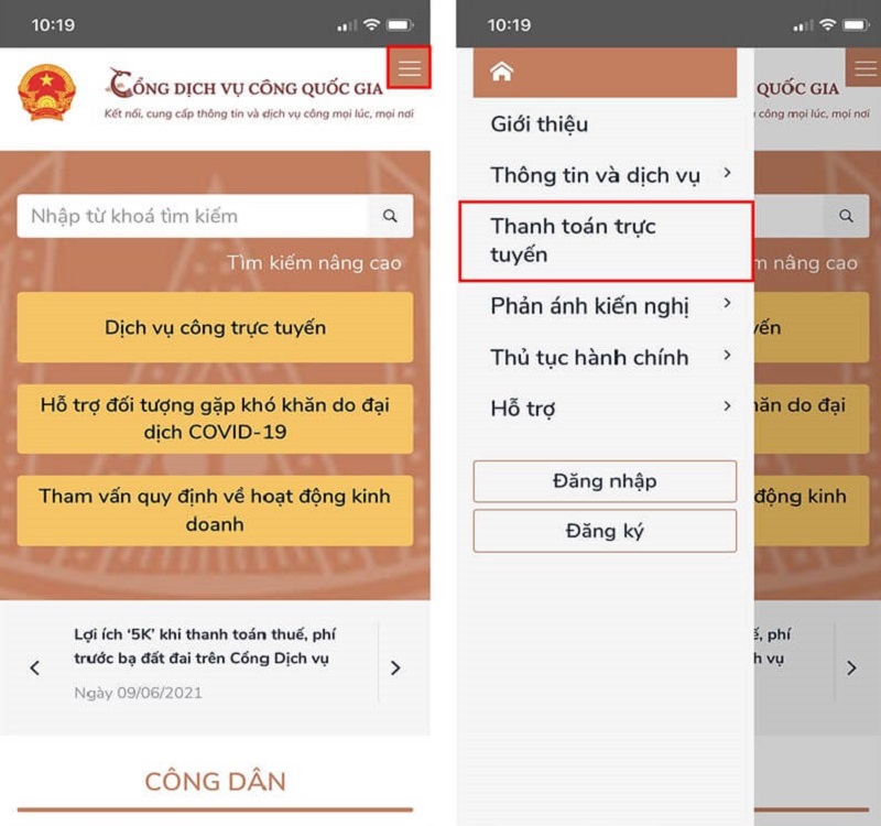 Nộp thuế online qua cổng thông tin điện tử 