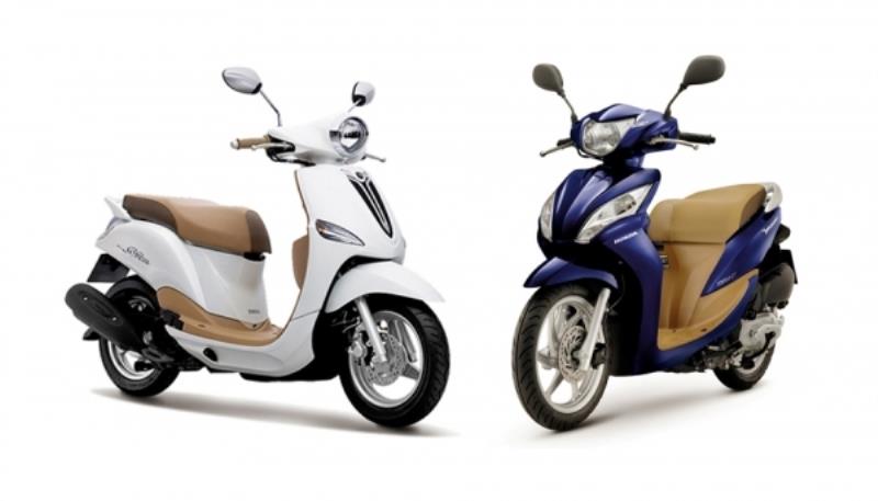 Honda và Yamaha là hai thương hiệu xe máy đến từ Nhật Bản