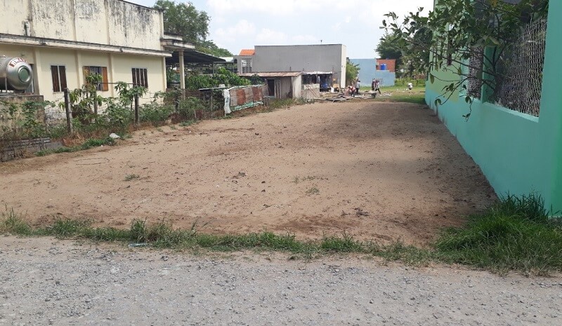 Diện tích đất thổ cư đã sử dụng bằng tổng diện tích nền công trình