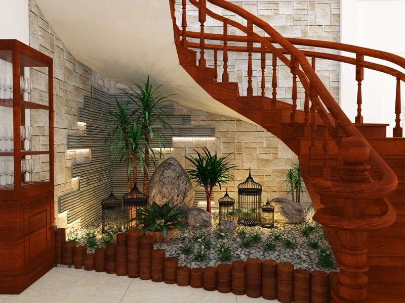 Một số ý tưởng trang trí gầm cầu thang