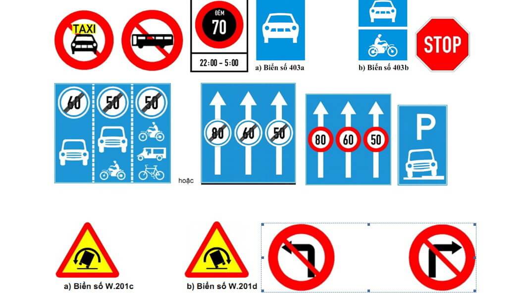 Tuân thủ các biển báo 