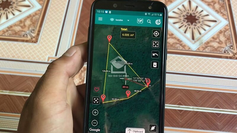 Ứng dụng Máy tính diện tích GPS cho đất
