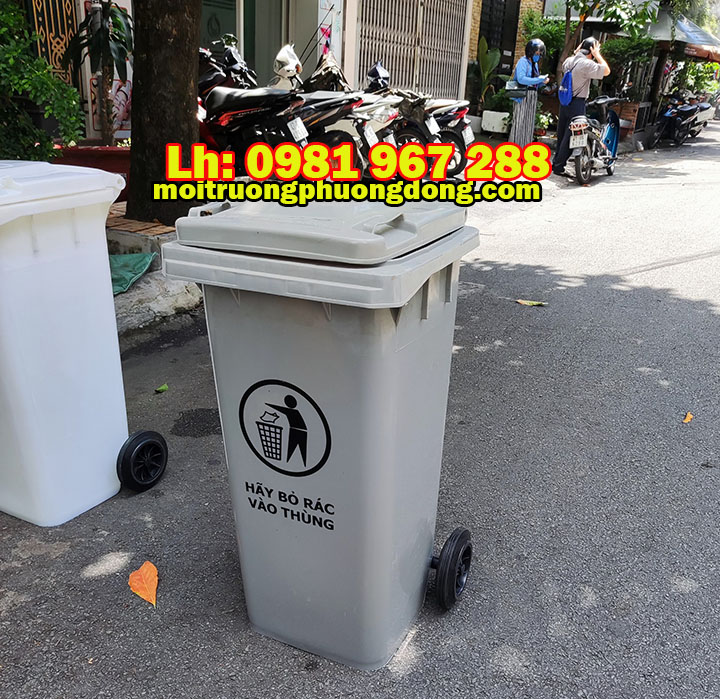 Giảm giá thùng rác 240 l màu xám tại Hà Nội