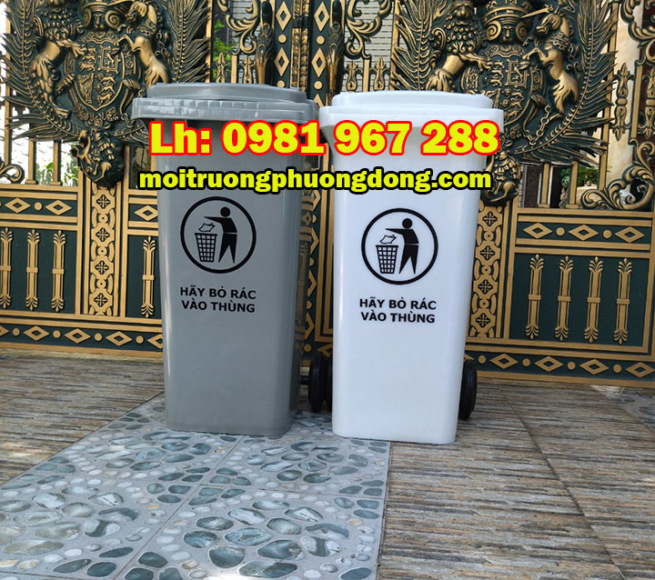 Giảm giá thùng rác 240 l màu xám tại Hà Nội