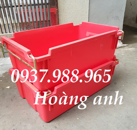 Thùng cơ khí có quai xách, thùng nhựa A2