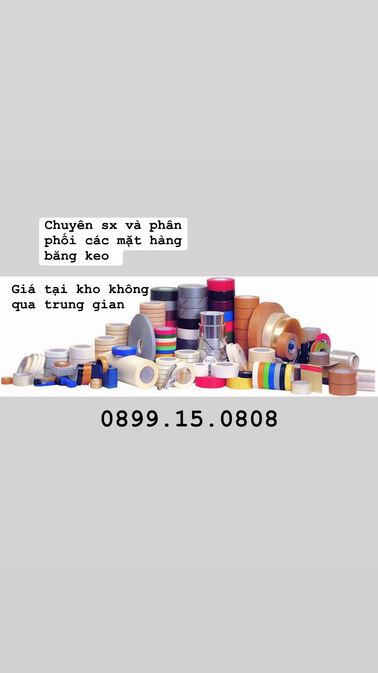 Chuyên sx và phân phối các mặt hàng băng keo, màng PE