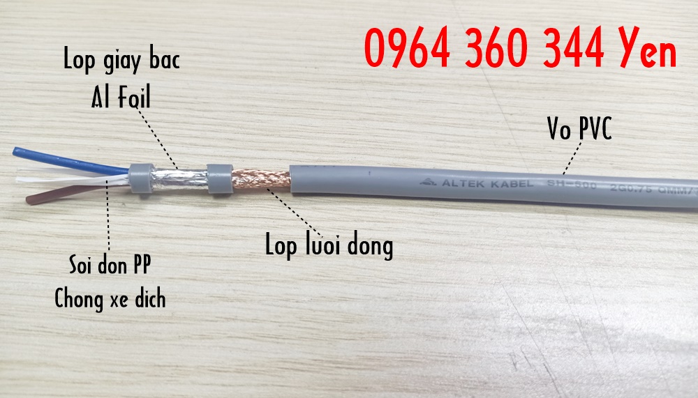 Dây cáp điều khiển Altek Kabel SH-500 2G0.75 QMM/10752