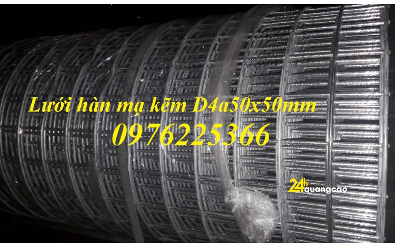 Lưới thép hàn mạ kẽm phi 2,phi 2,5,phi 3,phi 4