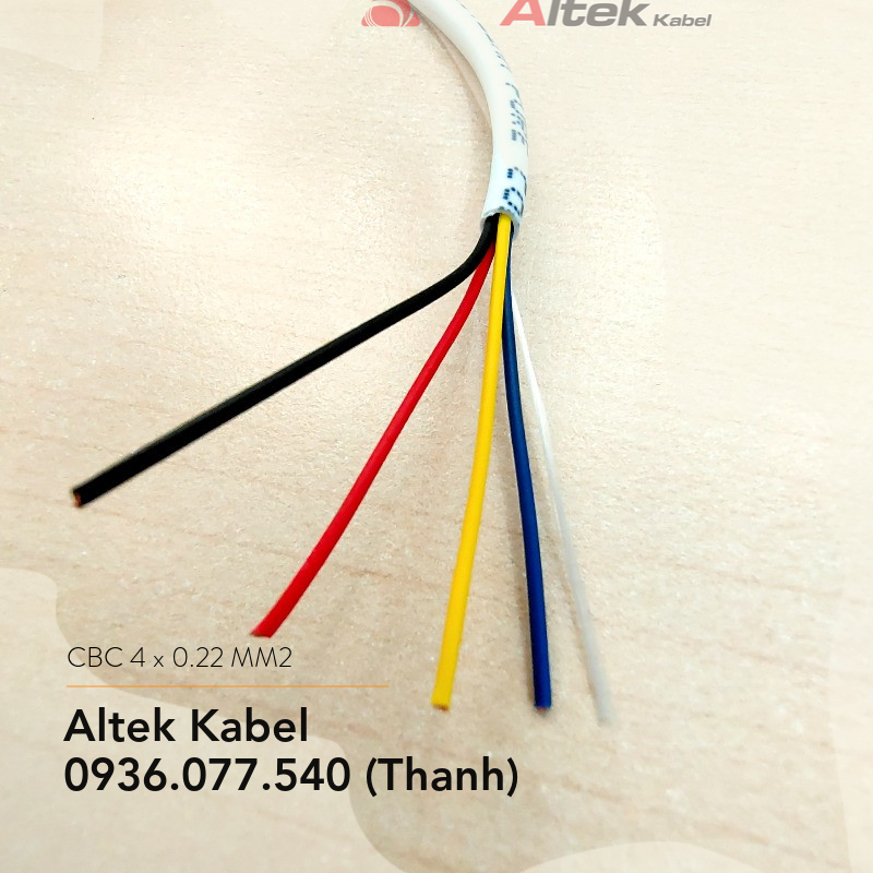 C&aacutep b&aacuteo ch&aacutey 4 x 0.22 mm2 - CBC 4x0.22 ALTEK KABEL