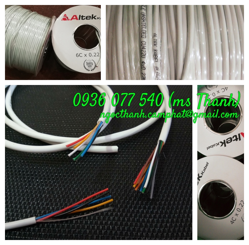 C&aacutep b&aacuteo ch&aacutey 4 x 0.22 mm2 - CBC 4x0.22 ALTEK KABEL