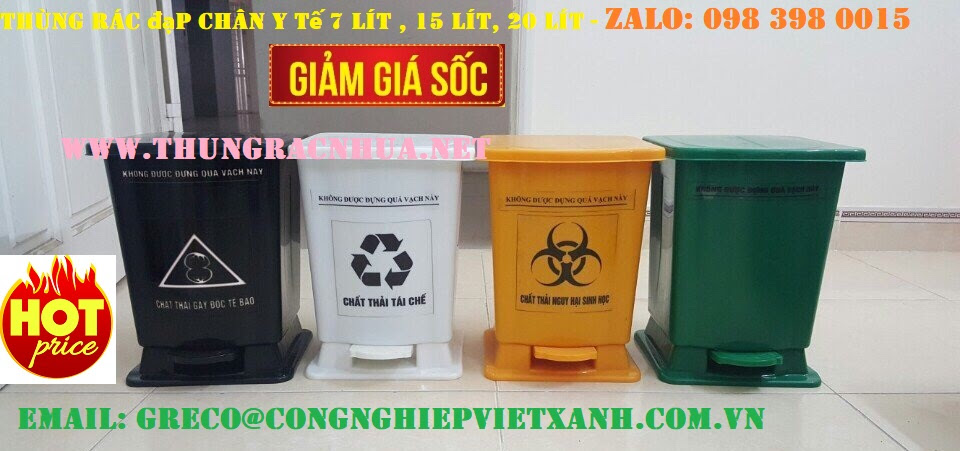 Th&ugraveng đựng r&aacutec y tế, th&ugraveng đựng r&aacutec bệnh viện