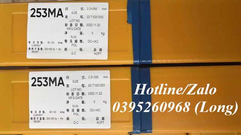 Que/dây hàn 253MA, 308L, 309L, ER70S, ER80S...