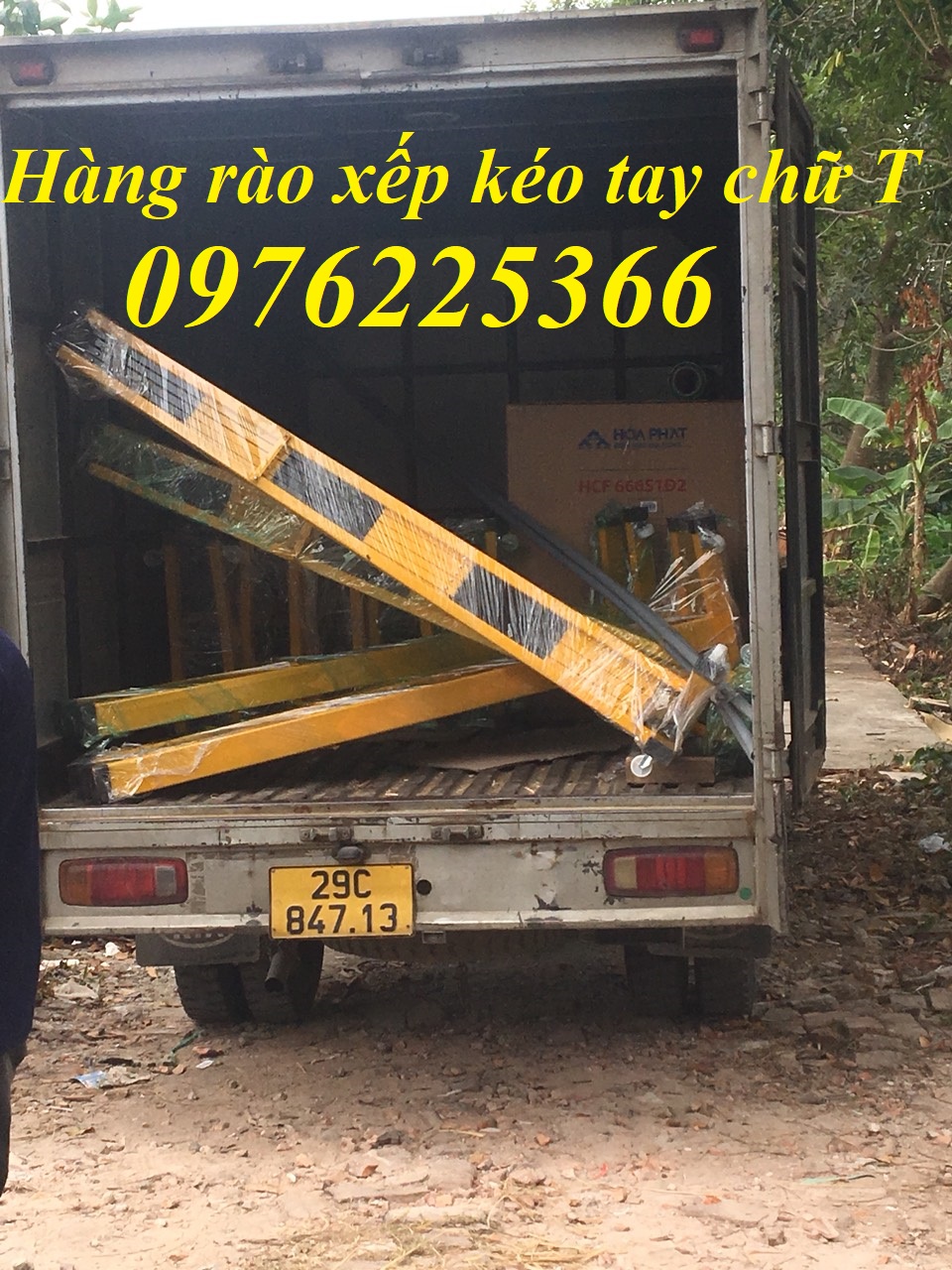 Báo giá rào xếp kéo tay chữ T-hàng rào xếp sắt chữ T