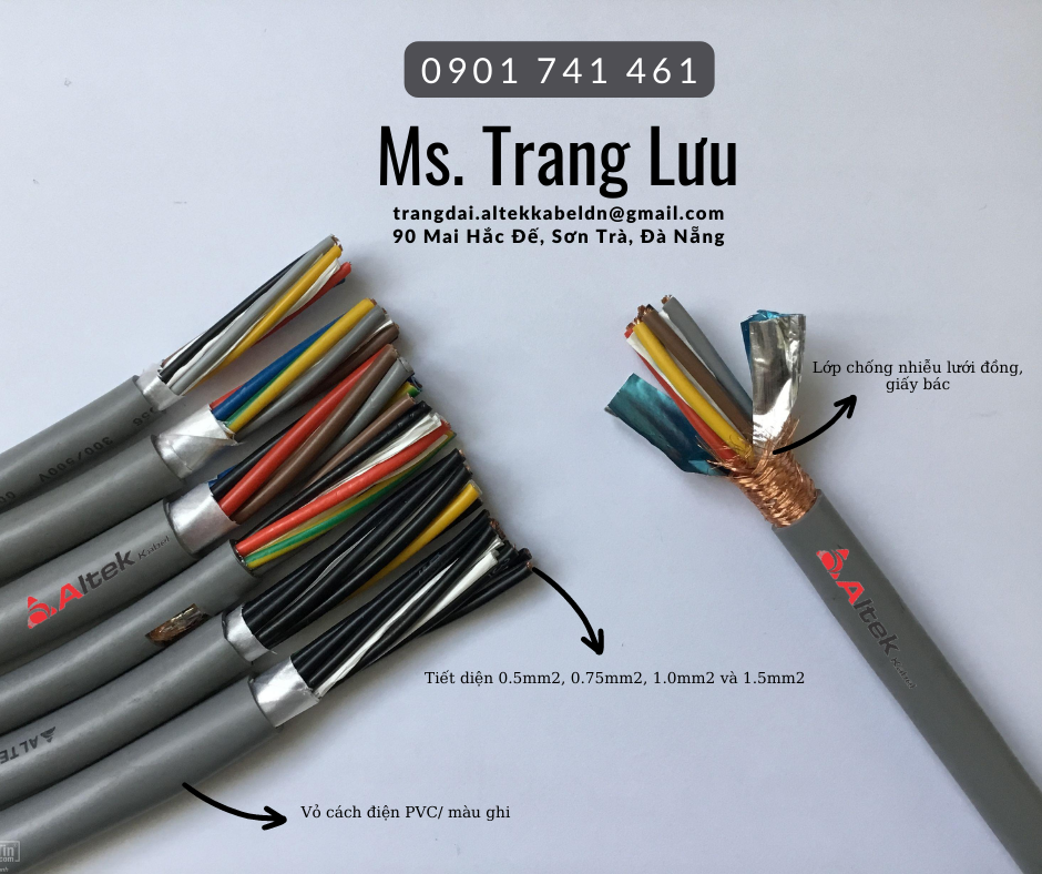 Cáp điều khiển Altek Kabel chống nhiễu phân phối toàn quốc
