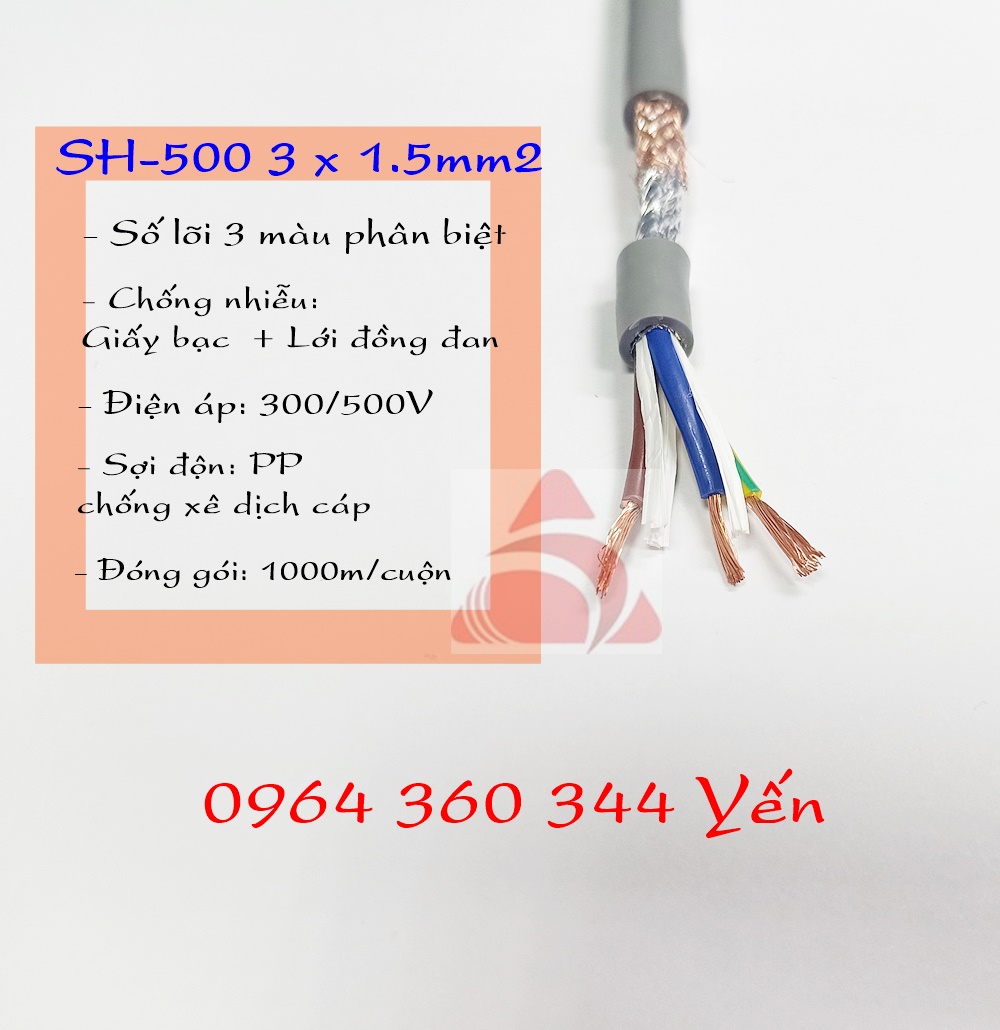 Cáp điều khiển 3 lõi chống nhiễu Altek Kabel