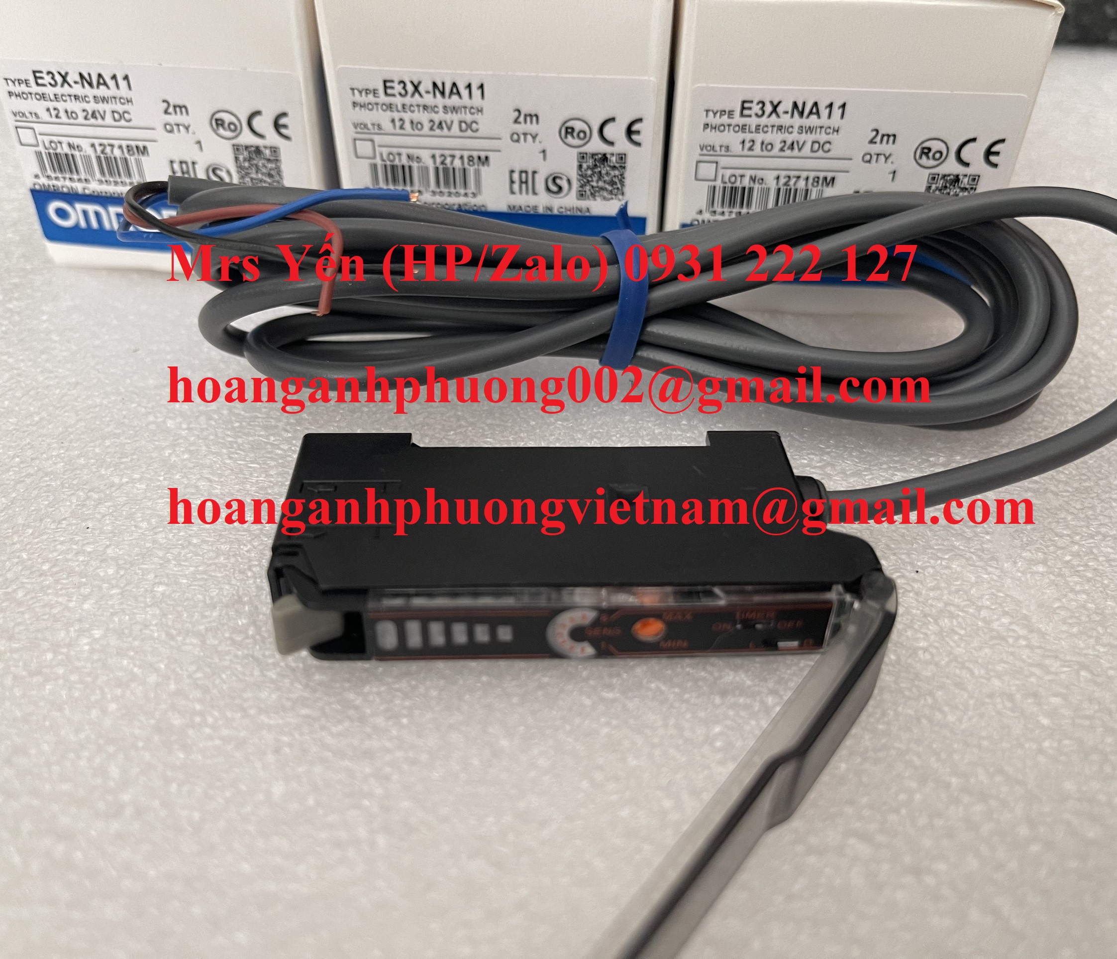 E3X-NA11 Cảm biến quang Omron nhập khẩu mới 100%